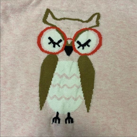 OSHKOSH | Girls Pink Owl Sweater - Picture 2 of 3